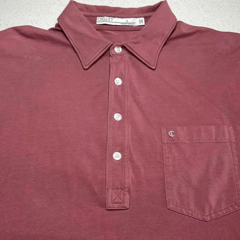 Criquet Pima Cotton/Spandex Polo Men’s Large